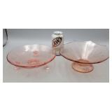 Pink Depression Glass Bowls