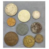 Foreign Coins - Canadian Silver Dime & Quarter