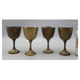 Brass Chalices 5" H  India