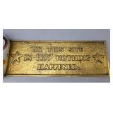 Brass Sign On This Day In 1897 Nothing Happened