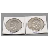 Eisenhower Dollars 1776 -1976 & 1776- 1976 D