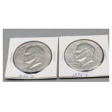 Eisenhower Dollars 1972 D, 74 D