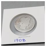 Liberty Quarter 1908