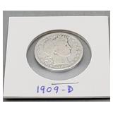 Liberty Quarter 1909 D