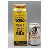 Cream Line Milk Container