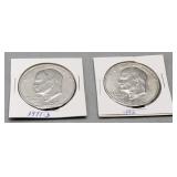 Eisenhower Dollars 1971 D & 1972