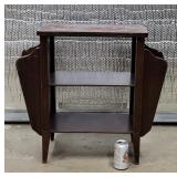 End Table Magazine Rack 24" H  26" L  12" W