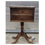 Antique Sewing Stand 25.5" H  16" L  12" W