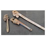 Large Pipe Wrenches 24" 14" 13"