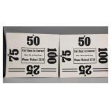 Fort Dodge Ice Company Cardboard Signs 9.5"x11"