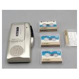 Olympus Microcassette Recorder & Tapes