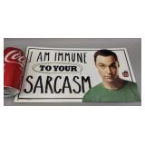 Big Bang Theory Sign 7"x13"