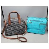 Purses Black Fossil  & Green