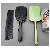 Vintage Brushes & Comb - 1 brush needs glued back