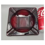 Ruby Red Ashtray