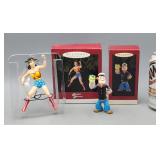 Hallmark Popeye & Wonder Woman Ornaments