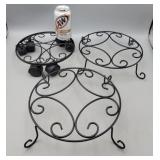 Plant Stands Lot 9" & 10"