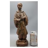 Chalkware Emperor Figure 14.5" H