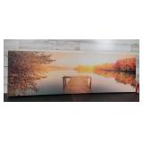 Lake/Dock Canvas Pic 55" L ï¿½ 17.5" H ï¿½ 1.5" W