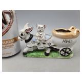 Japan Donkey & Wagon Ashtray