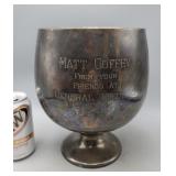 Silver Plate Ice Bucket No Lid Has Dent & Hole in
