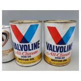 Valvoline Motor Oil Cans 1 Qt Full