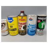 Advertising Cans Pyrol Prestone - Some Empty Some