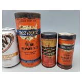 Empty Tube Repair Kits Cans
