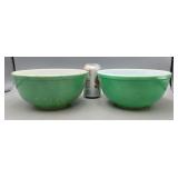 Green Pyrex Mixing Bowls