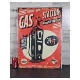 Gas Station Ad Sign 20" ï¿½ 27.5"