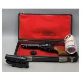 Crosman .177 Cal Pellet Gun, Tasco EZ Sight, Case