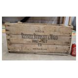 Russell Burdsall & Ward Bolt & Nut Co. Wooden B