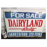 Dairyland Realty Metal Sign 18"ï¿½24"