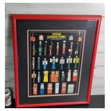 Vintage Gas Pumps Framed Art 21.5"ï¿½27"