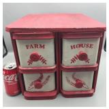 Sewing Drawers Farm House 11" T 12"W 14.5"D