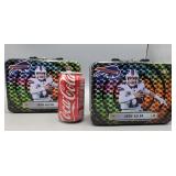 Pair of NFL Metal Lunchboxes - Josh Allen