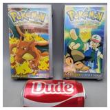 Pokï¿½mon VHS,lot of 2,gold and silver series,