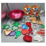Aluminum Bowl Full of Cookie Cutters