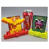 Pokï¿½mon 2000 Burger King 3D Action cards,stands.