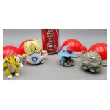 Lot of 4 Pokï¿½mon 1999 Burger King Pokeballs