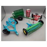 Metal Farm Attachments Plow Rake Wagon