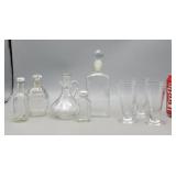 Clear Glass Bottles  & Parfait Glasses