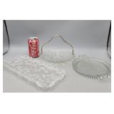Clear Glass Serving Trays