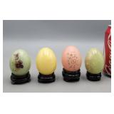Decorative Marble Eggs on Stands