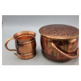 Solid Copper Bucket & Mug (German, Gregorian)
