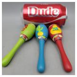 3 Mini Maracas