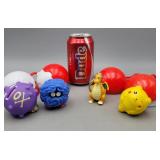 Lot of 4 Pokï¿½mon 1999 Burger King Pokeballs