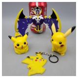 Lot of 3 Pokï¿½mon - Pikachu. 1 is a Stapler. Child