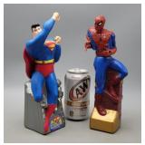 Superman & Spiderman Bubble Bath Containers