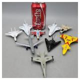 Lot of 9 Aircraft - Diecast, 2 Pullback, various